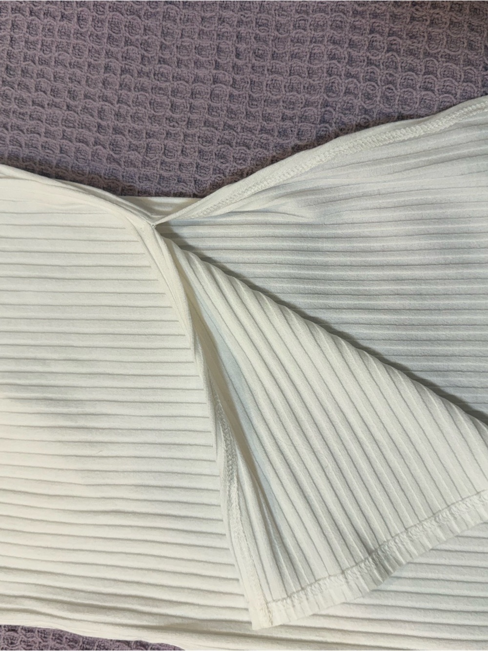 Edikted White Ribbed Tube Top - Picture 3 of 4